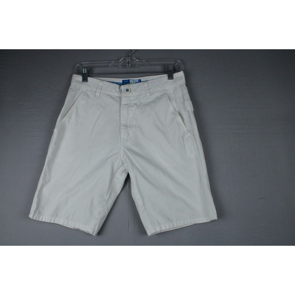 Vintage Roxy Quiksilver White Women's Bermuda Shorts Size 5 100% Cotton